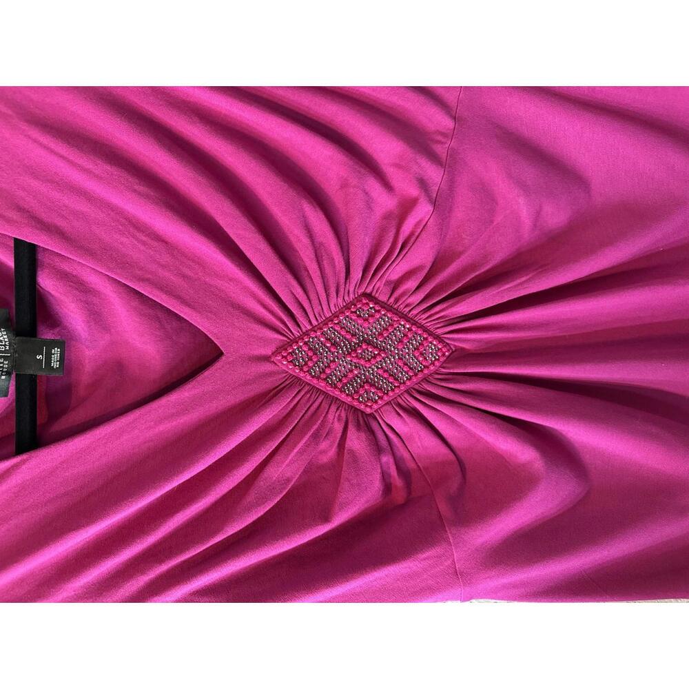 White House Black Market Sleeveless Pink Top with Beaded Detail, Size S - Picture 4 of 7